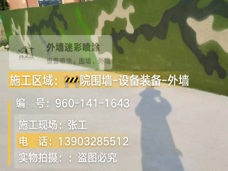 揭阳 迷彩漆喷涂价格（按平方米计费）